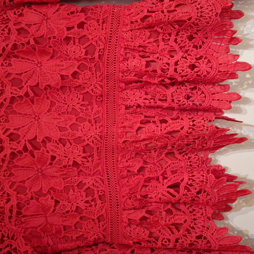Boohoo red peplum top - Picture 4 of 6